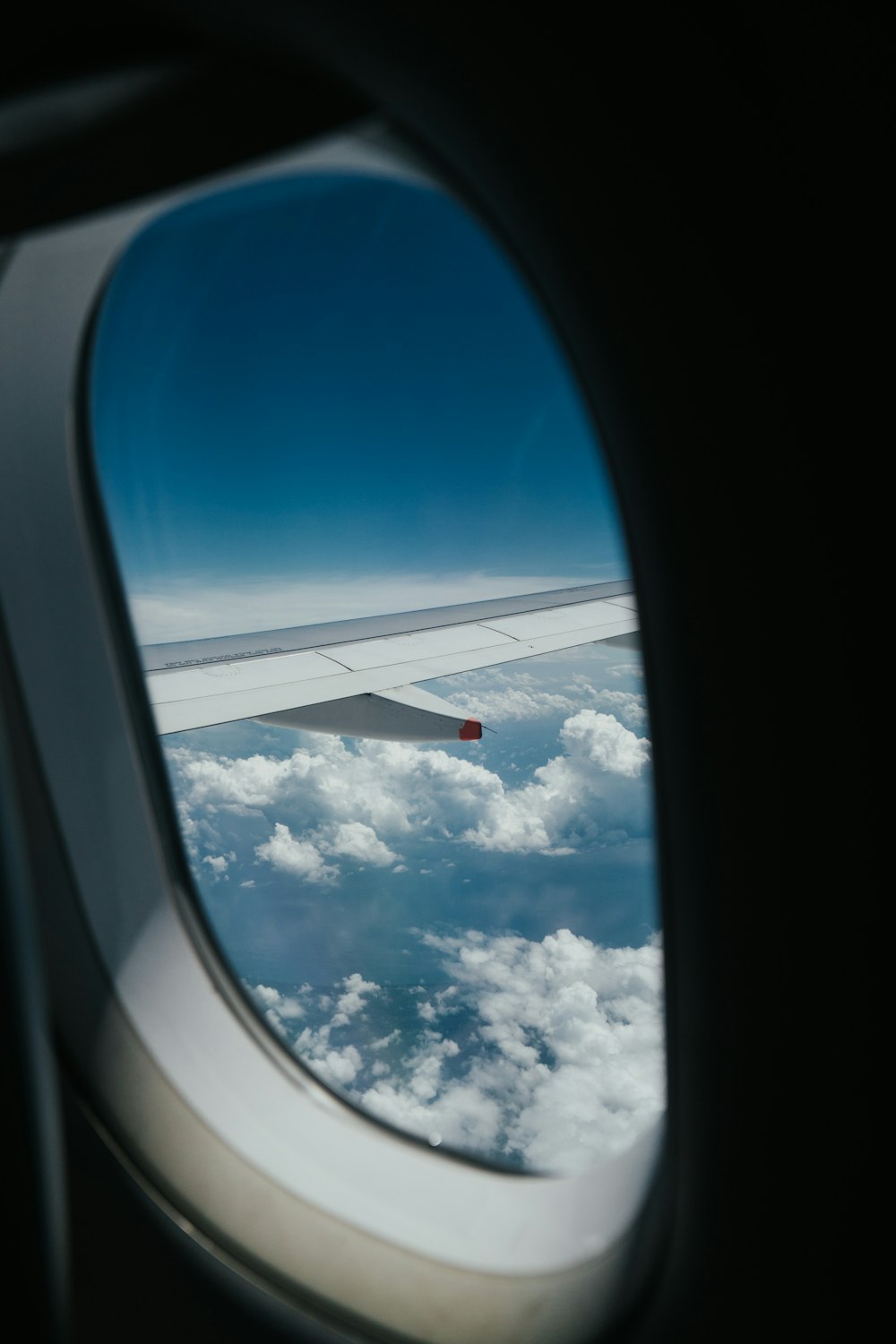 white clouds in blue sky