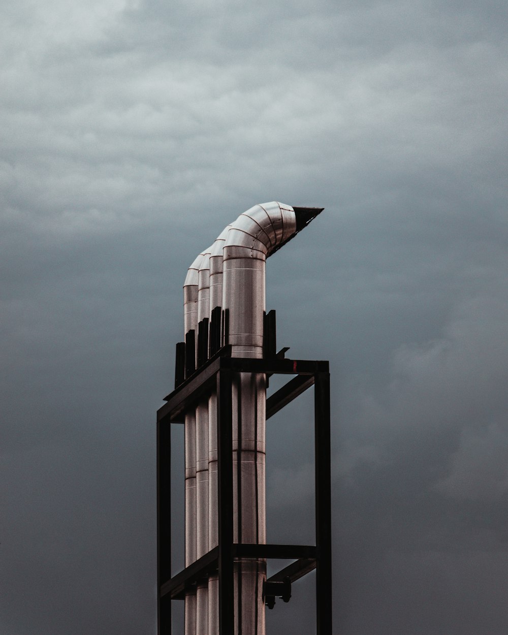 gray concrete building under gray sky