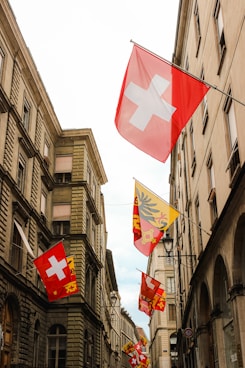 flag of us a on the wall