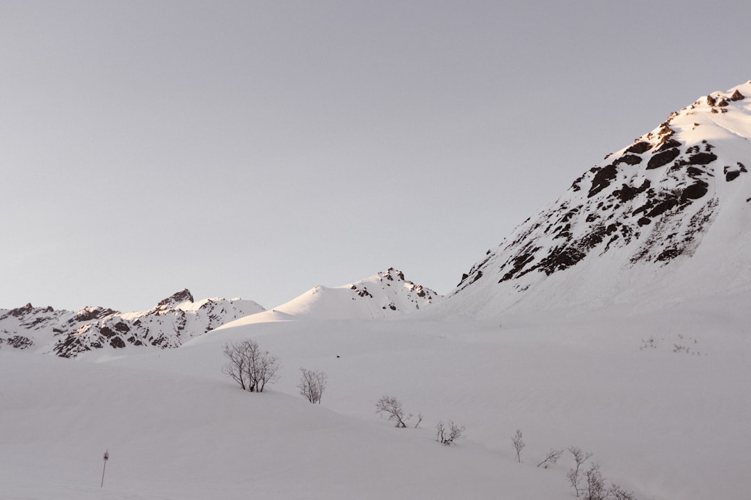 snow covered mountain during daytime