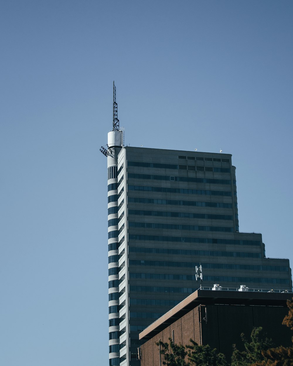 white and black concrete building