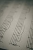 white paper with musical notes