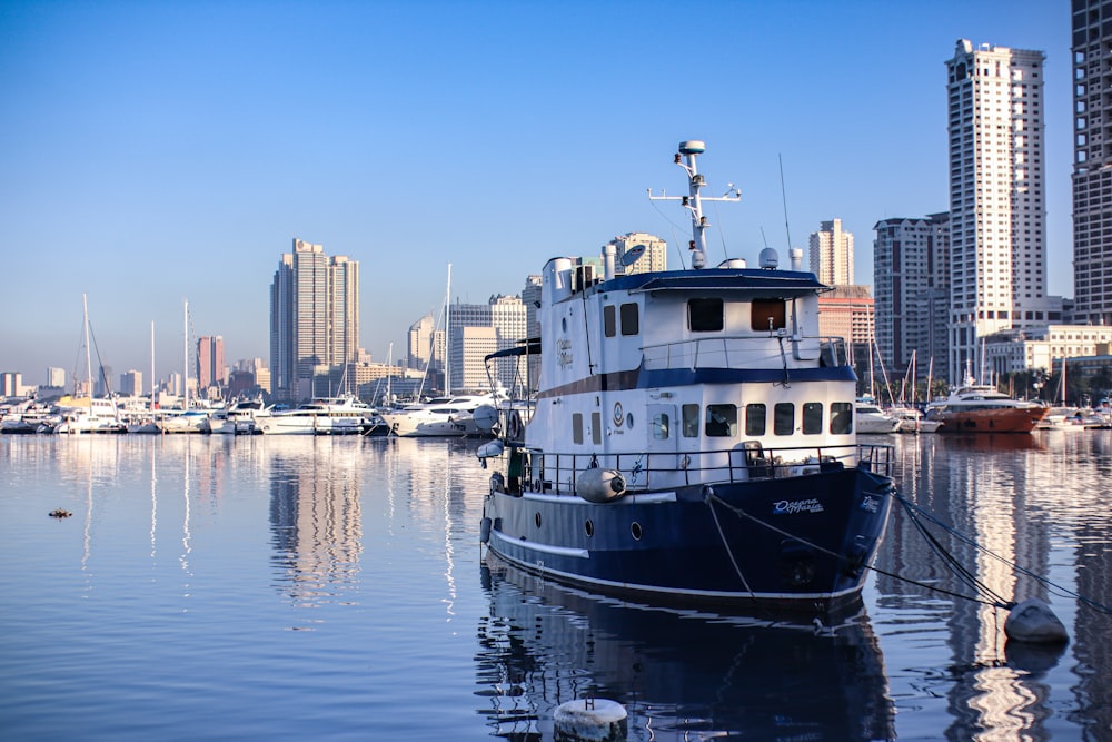 white and black boat on body of water during daytime