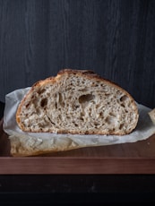 bread on brown wooden table