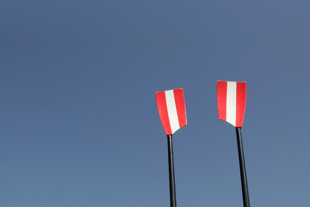 red and white striped stick