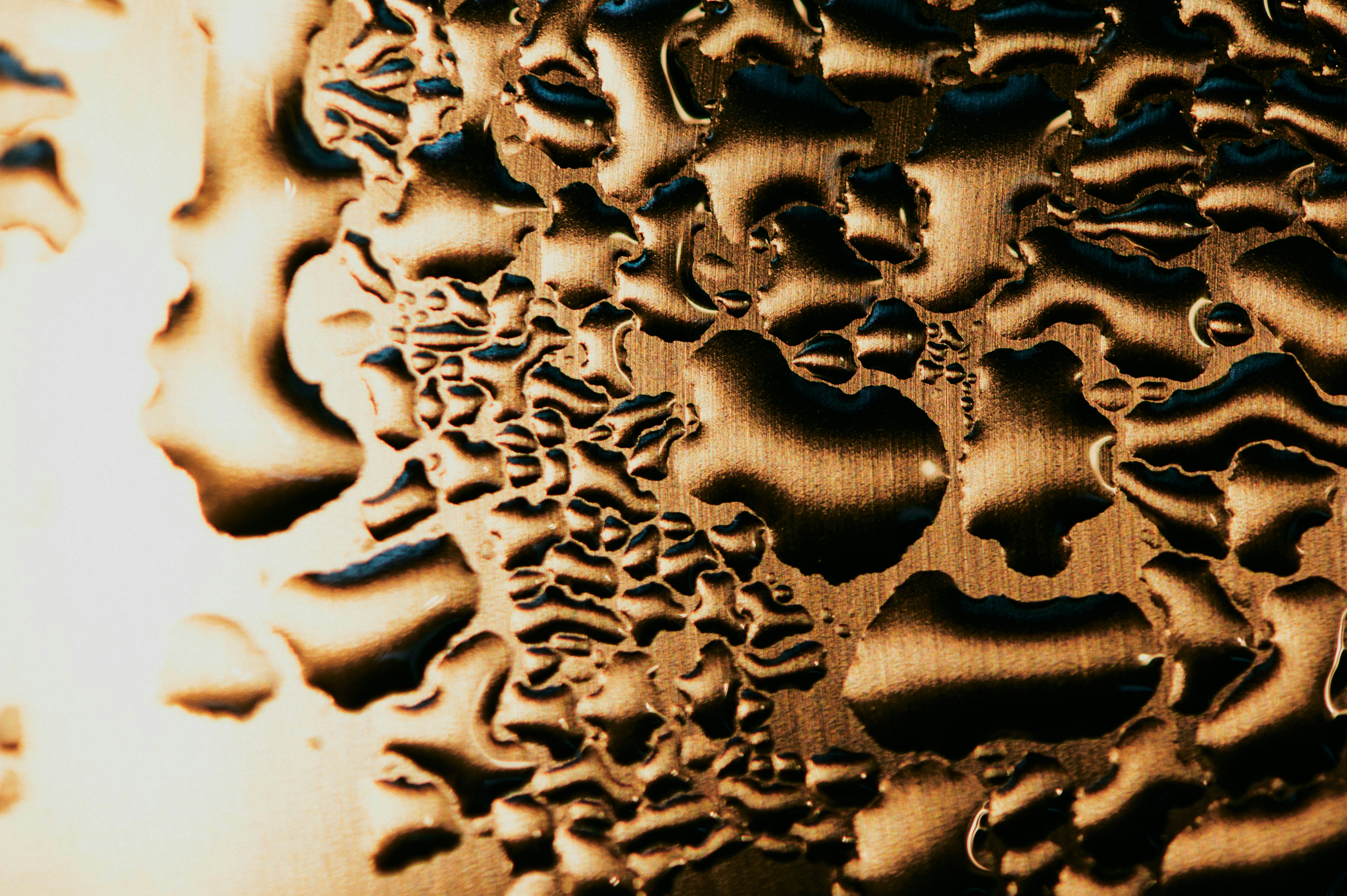 Close-up image of memory foam contouring to a face