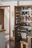 A spacious pantry cabinet showcasing organized storage.