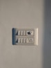 white wall mounted electric socket