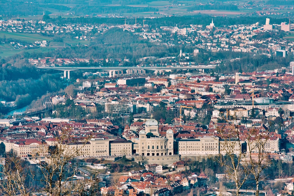 aerial view of city during daytime