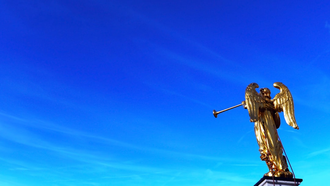 silver and black street light under blue sky during daytime