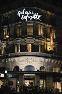 brown and black concrete building during nighttime