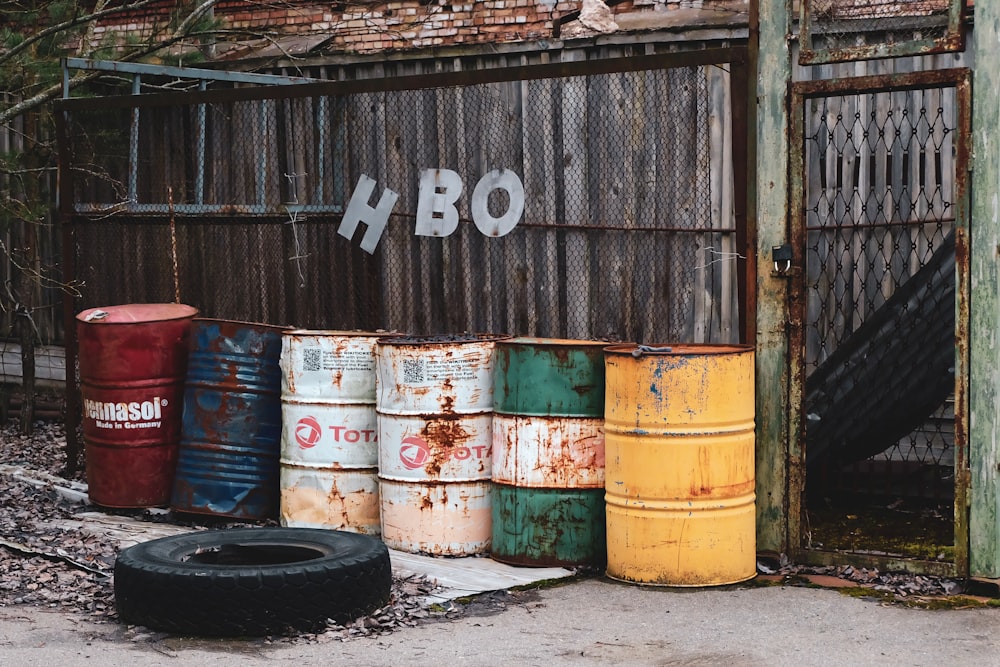 brown wooden barrels near brown wooden barrels