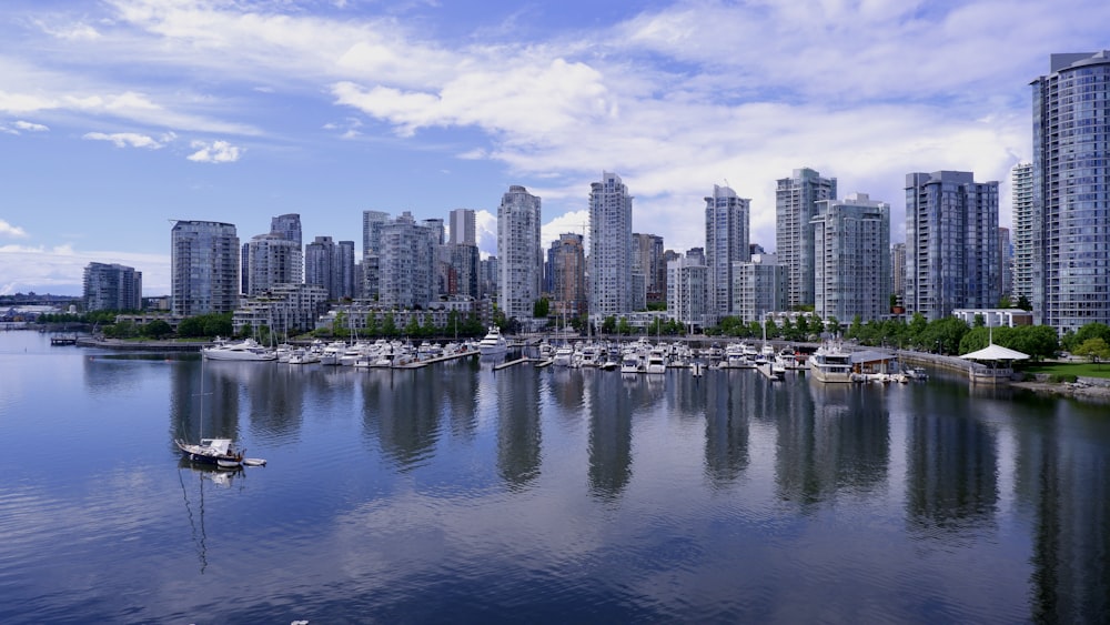 city skyline under blue sky and white clouds during daytime