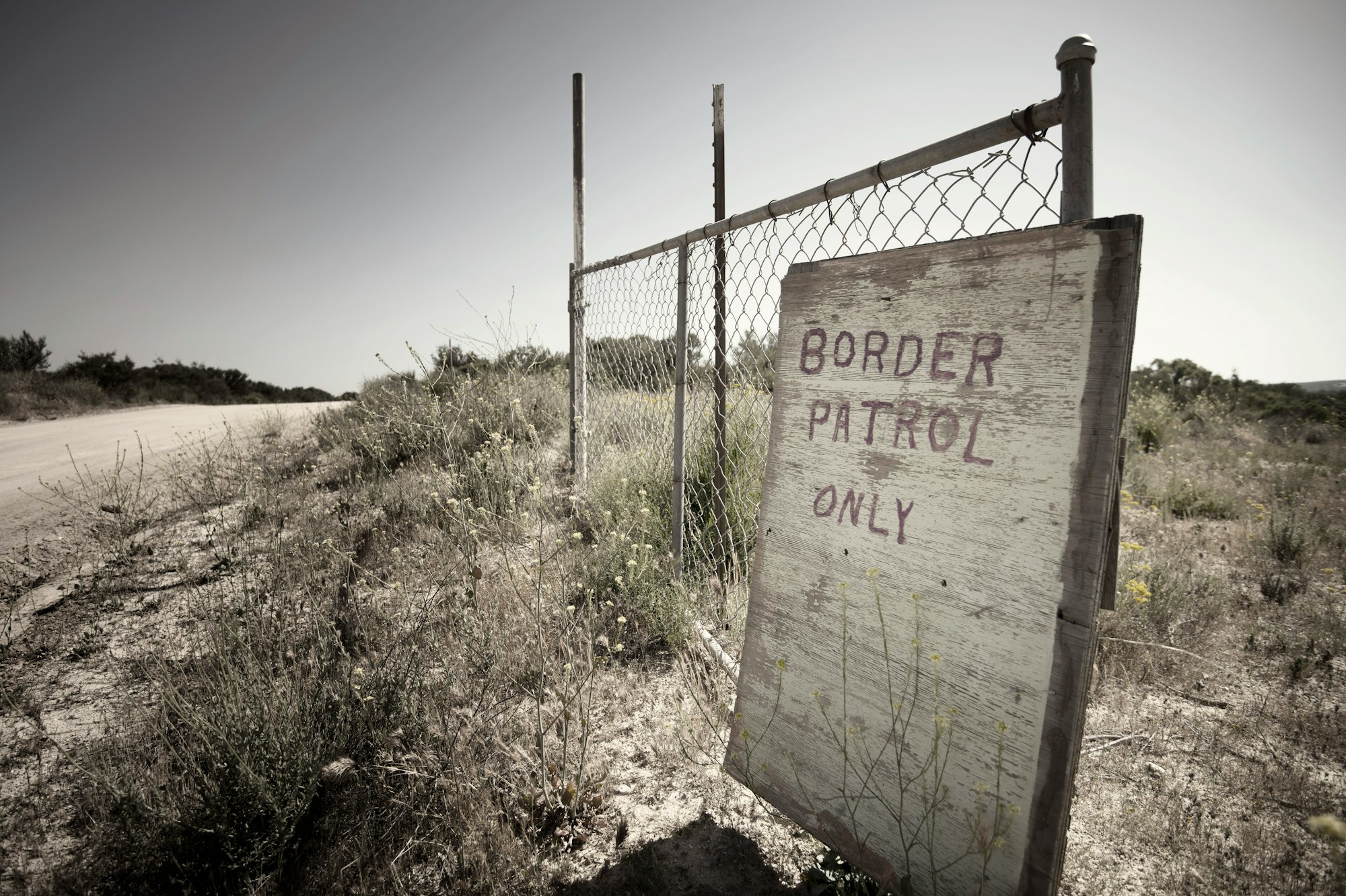 Near the US-Mexican border in Campo, California.