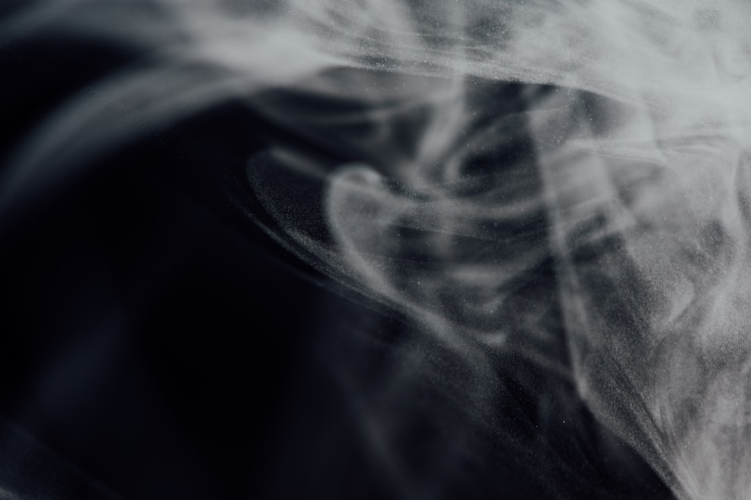 white and black smoke illustration