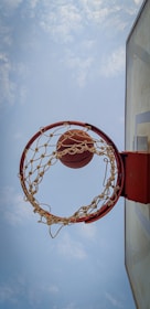 A dynamic short video clip showing basketball shorts spinning on a court.