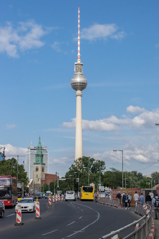 white and gray tower under blue sky during daytime in Lustgarten Germany