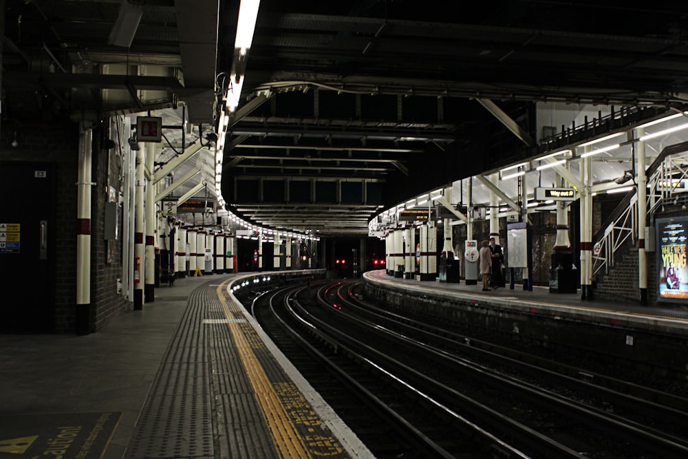 train station with train rail