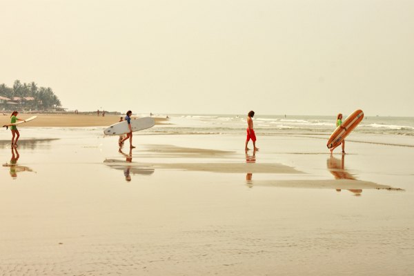 People walking on beach during daytime — Goa, India