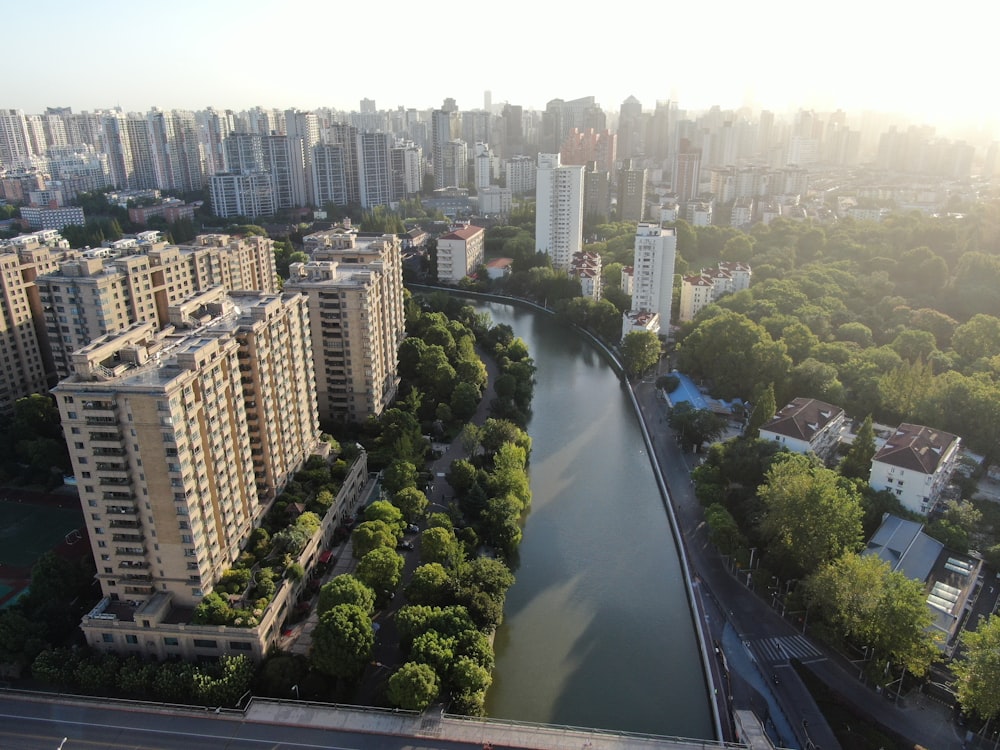 aerial view of city buildings during daytime