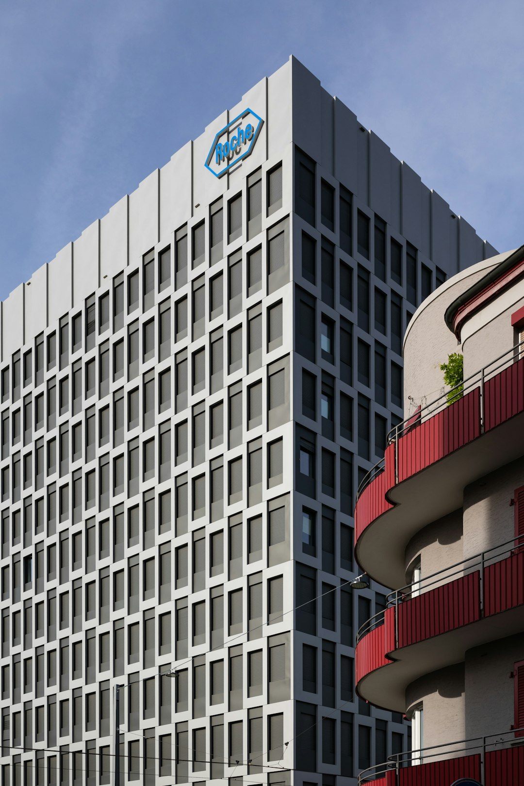 white and red concrete building