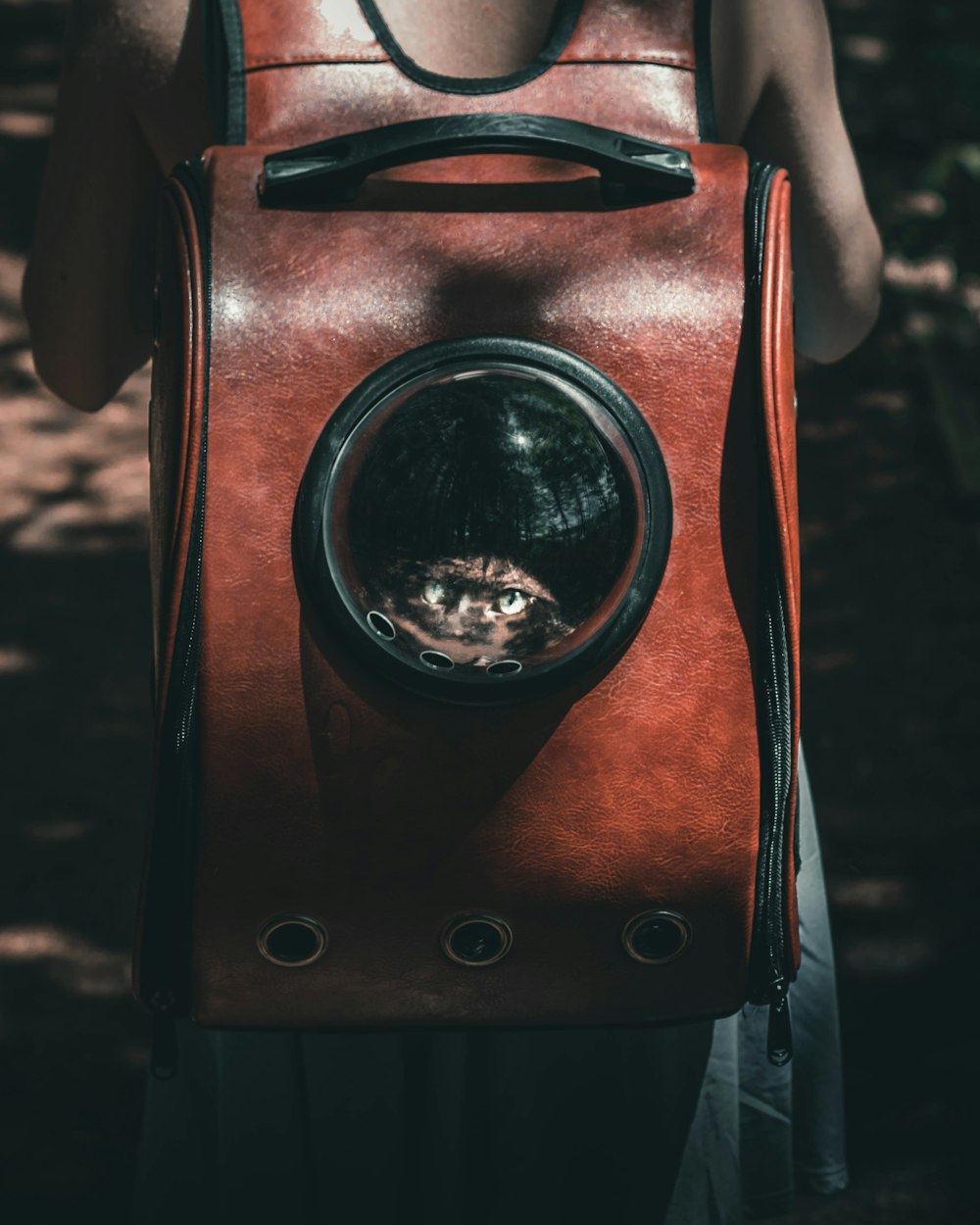 person holding brown wooden box