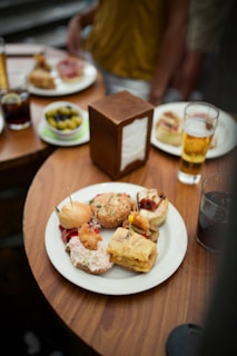 brown bread on white ceramic plate