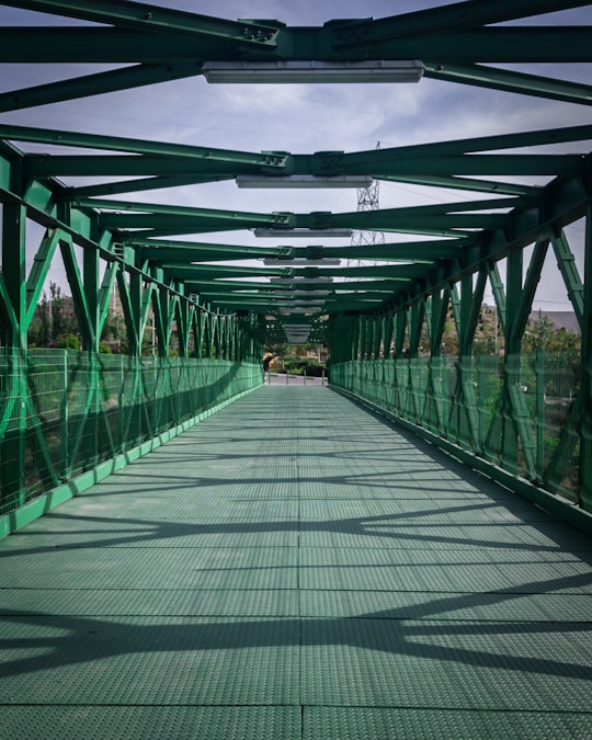 green metal bridge during daytime in Tabriz Iran