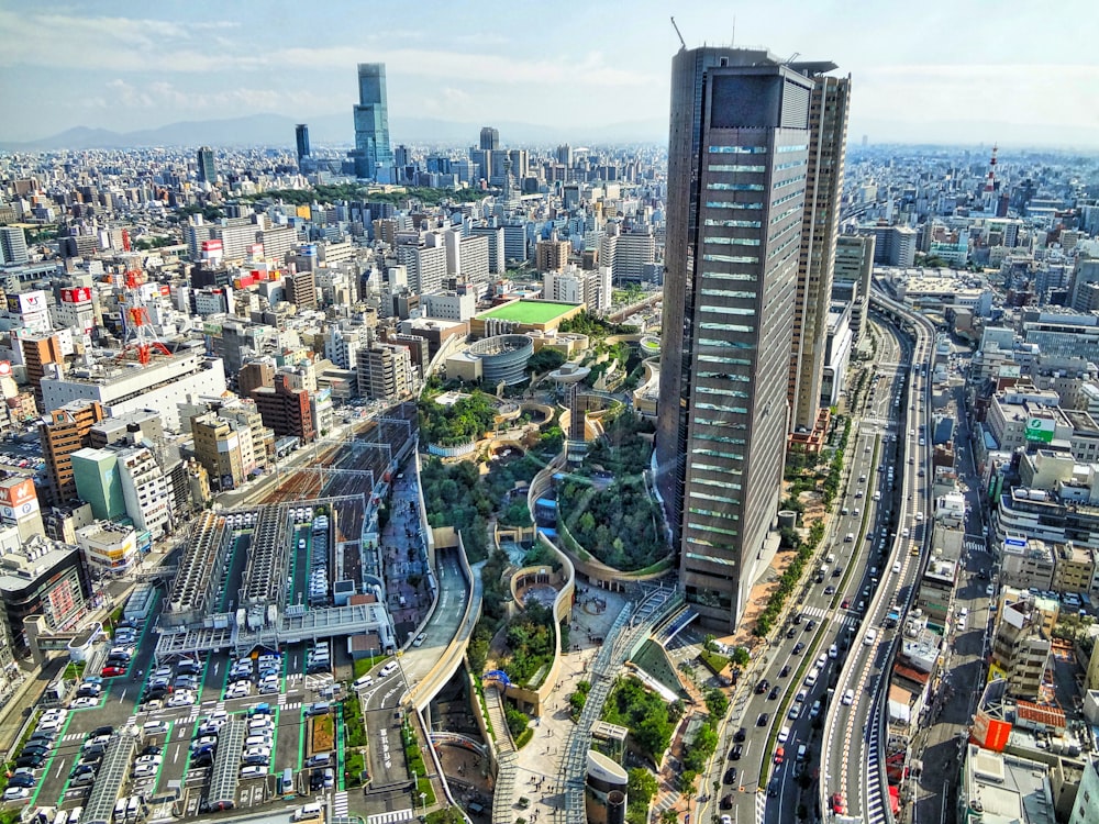 aerial view of city buildings during daytime