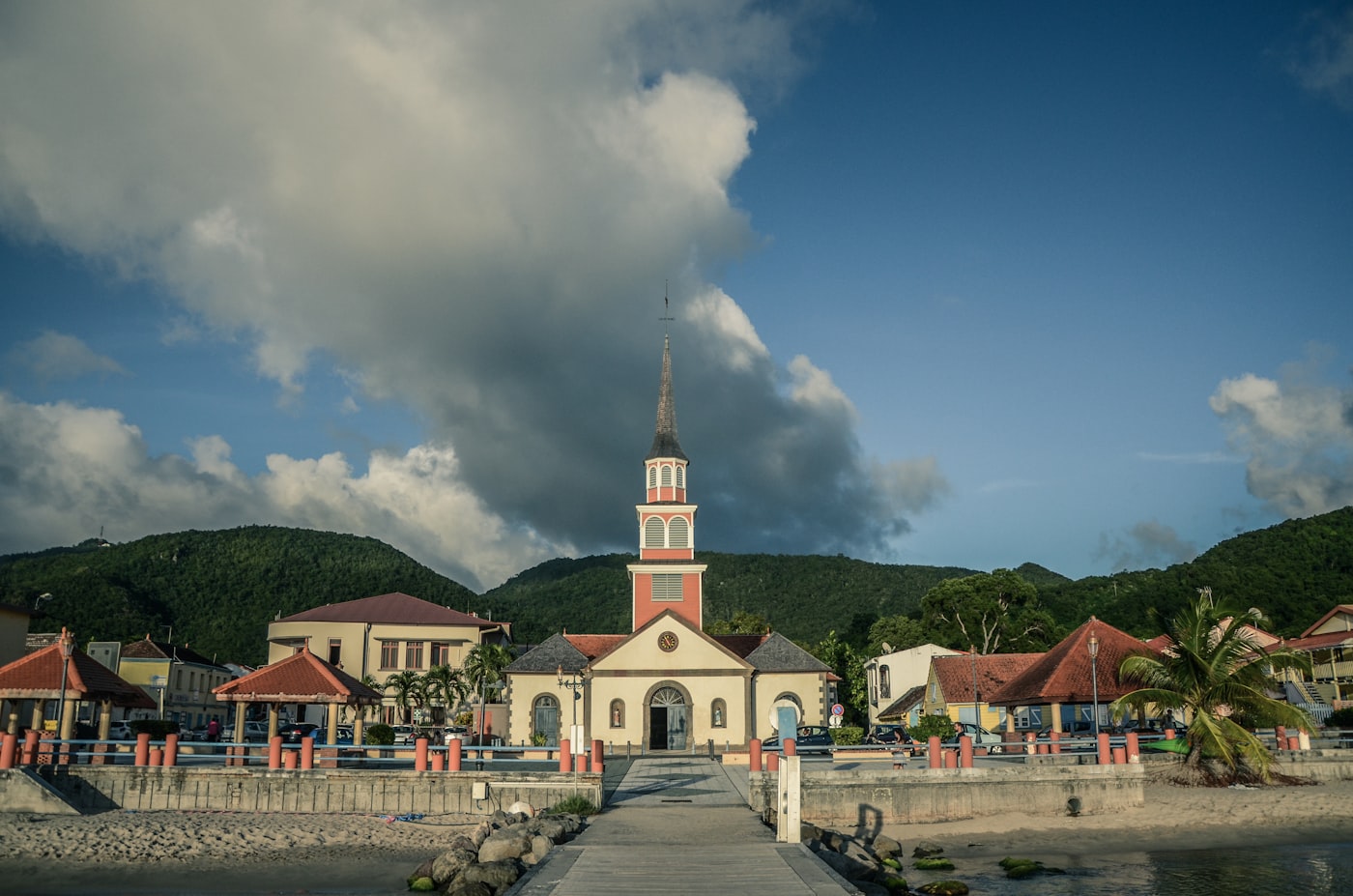 A scenic view of Martinique's coastline