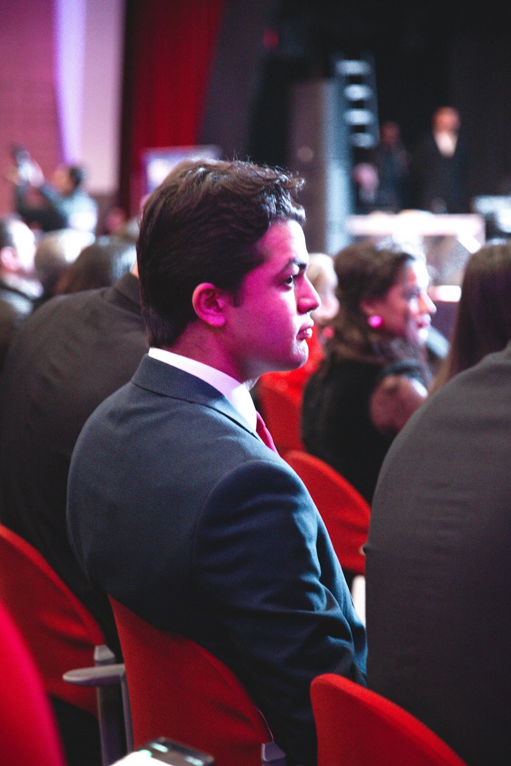 man in black suit jacket