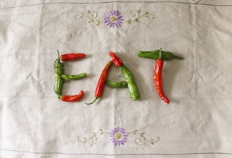 green and red chili peppers