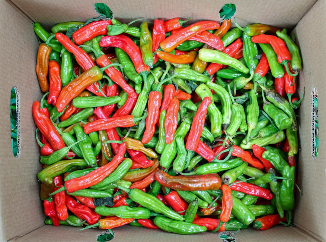 green and orange chili peppers