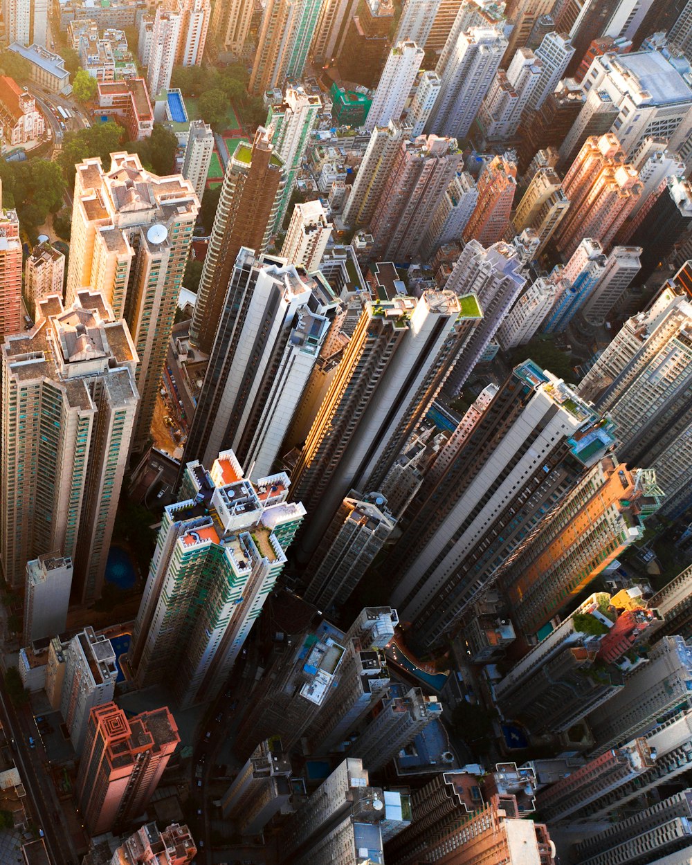 aerial view of city buildings during daytime