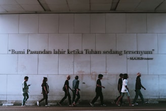 people walking on the street