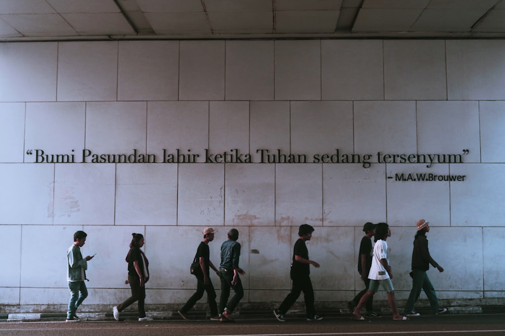 people walking on the street