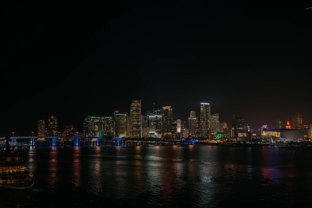Dinner in Brickell, home by boat.