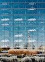 white umbrella near glass building during daytime
