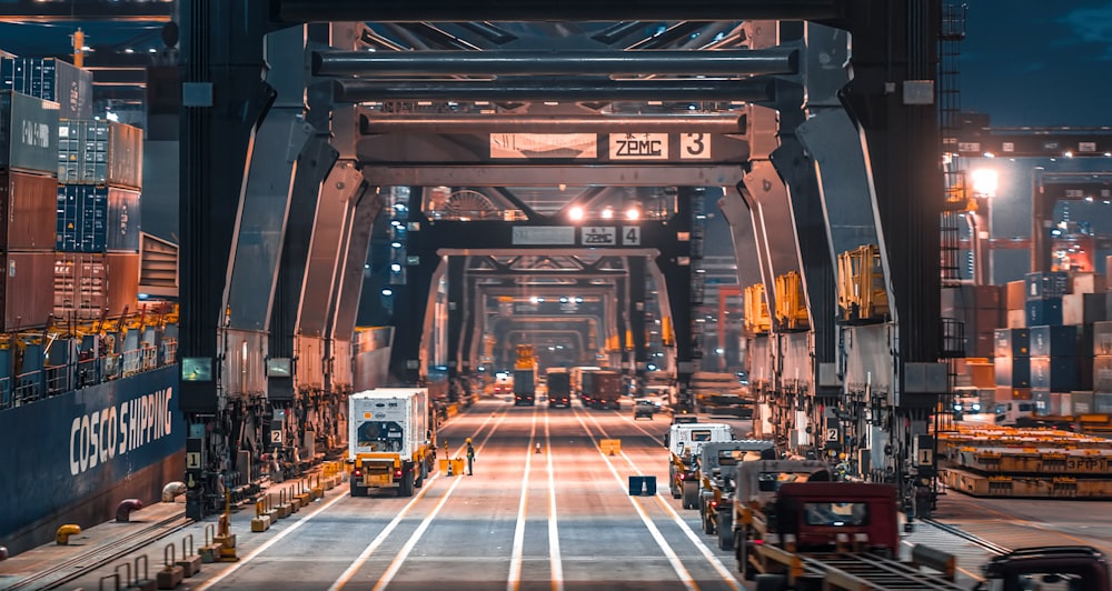 cars on road during night time