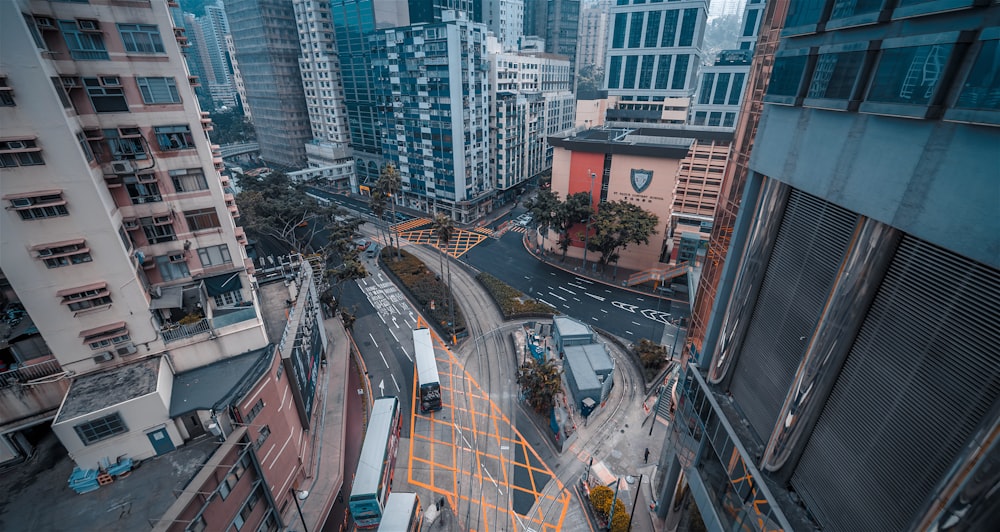 aerial view of city buildings during daytime