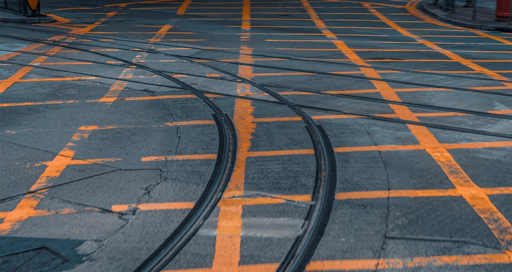 black and white pedestrian lane