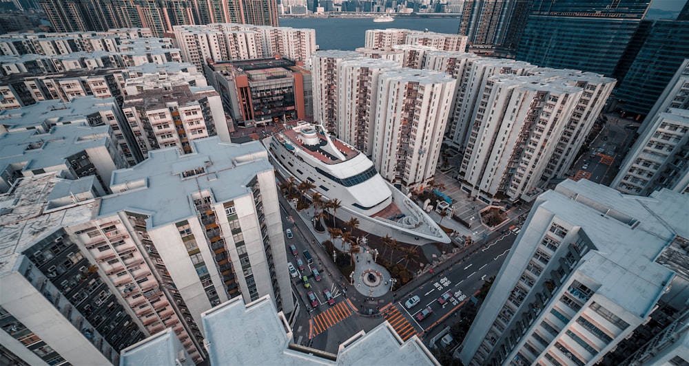 aerial view of city buildings during daytime