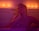 A person is relaxing in a bathtub with closed eyes, leaning their head on their hand. The room is dimly lit with warm orange and purple hues, creating a cozy atmosphere. Candles are placed in the background, adding to the serene and intimate ambiance. The person is adorned with body glitter and is wearing delicate lingerie.