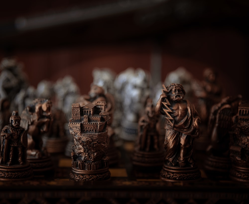 brown wooden buddha figurine on brown wooden shelf