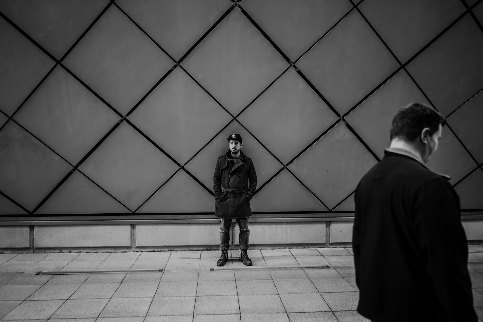 Sony a7R II sample photo. Man in black coat photography