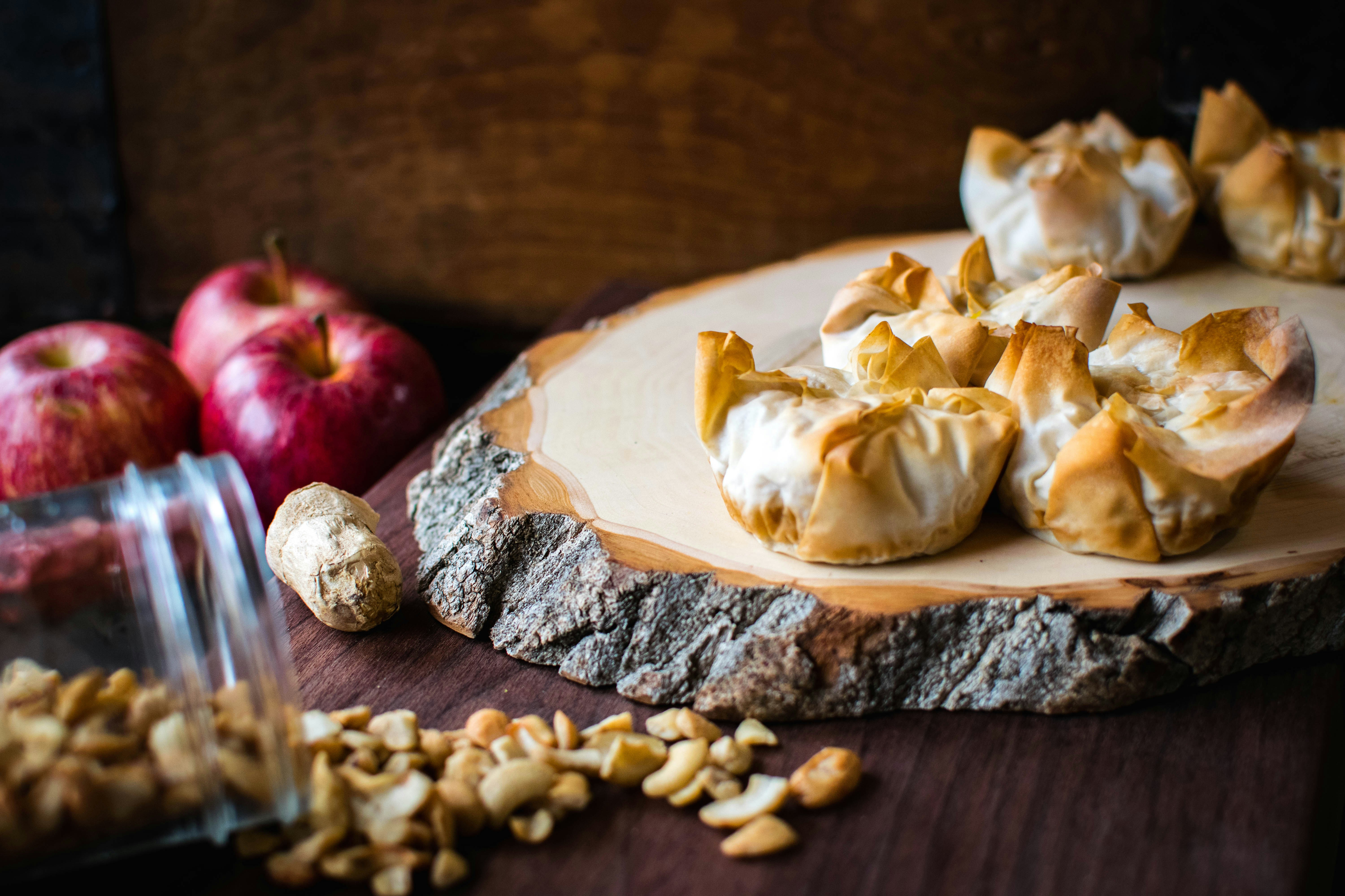 brown bread on brown wooden chopping board