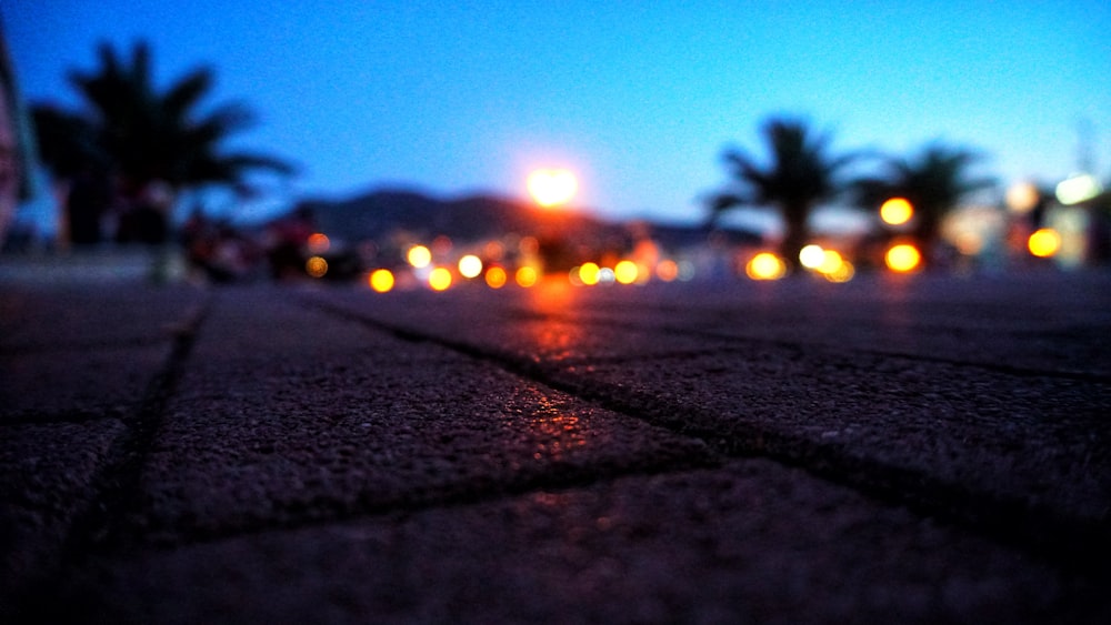 bokeh photography of city lights during night time