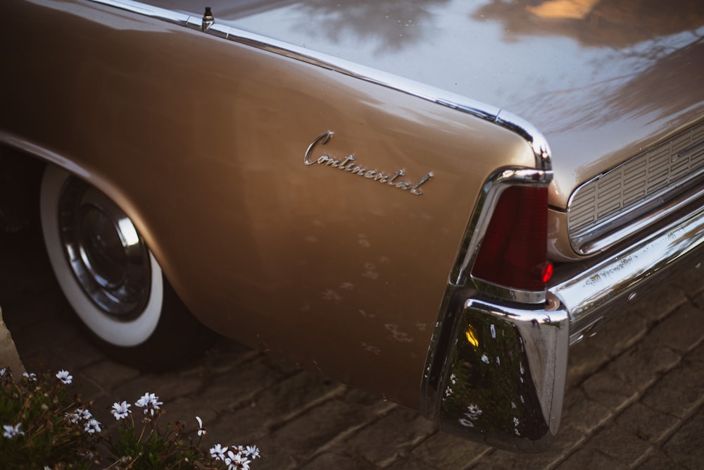 brown and white chevrolet car