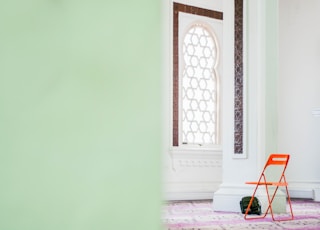 white wooden framed glass window