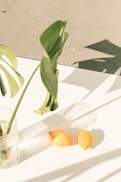 orange fruit on white textile